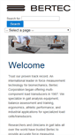 Mobile Screenshot of bertec.com